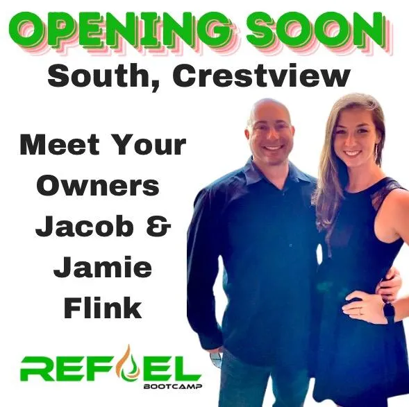 Jacob and Jamie Flink, owners of ReFuel Bootcamp South Crestview